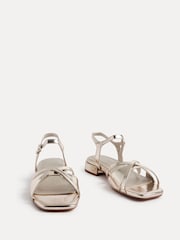 Linzi Gold Zenna Strappy Mini Heeled Sandals - Image 3 of 5