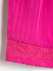 River Island Pink Girls Teddy Satin Mix Pyjamas - Image 2 of 10