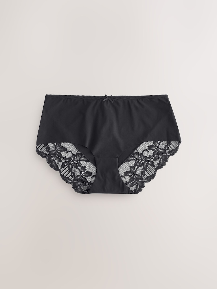 Black / Caramel Nude / Chocolate Nude - מארז 3 תחתונים עם תחרה מאחורה של No VPL - Image 6 of 10