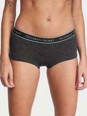 Victoria's Secret Charcoal Heather Grey Short Knickers - Image 1 of 3