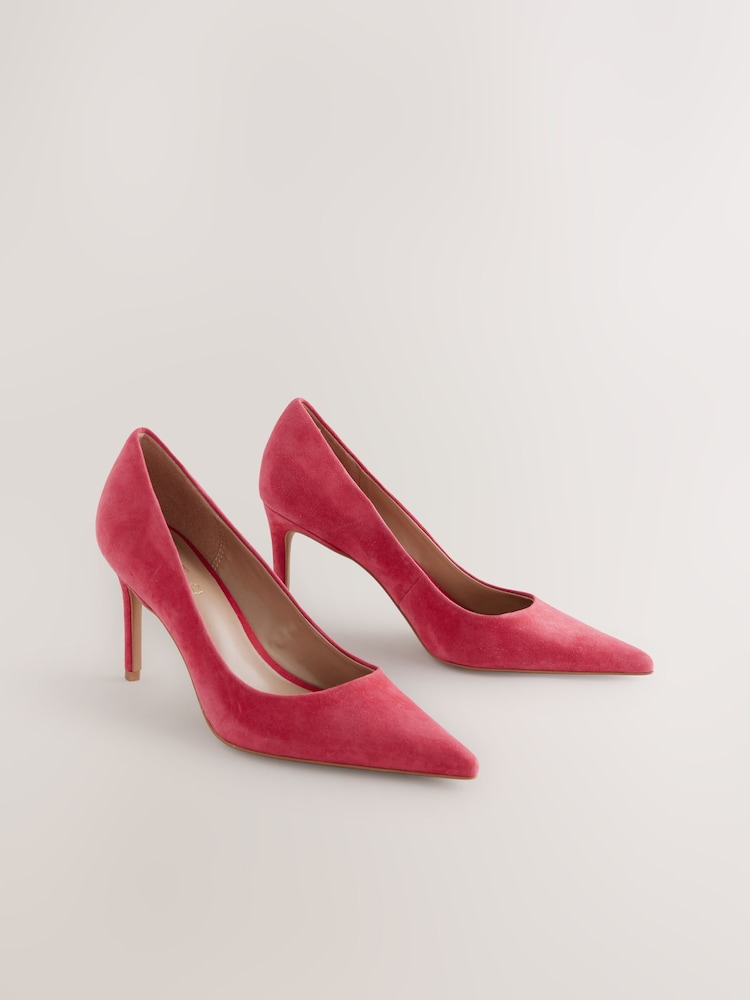 Rotes Wildleder - Forever Comfort® Halbhohe Pumps aus Leder - Bild 1 von 5 Rotes Wildleder - Forever Comfort® Halbhohe Pumps aus Leder - Bild 1 von 5