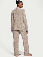 Victoria's Secret Turtle Dove Grey Leopard Modal Long Pyjama Set - Image 2 of 2