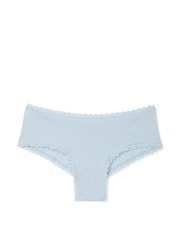 Victoria's Secret Palest Blue Cheeky Cotton Lace Waist Knickers - Image 3 of 3