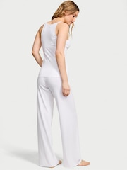 Victoria's Secret White Pointelle Modal Pyjama Set - Image 2 of 2