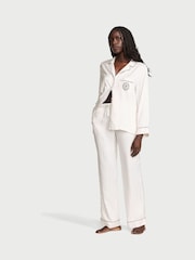 Victoria's Secret White Satin Long Pyjama Set - Image 1 of 7