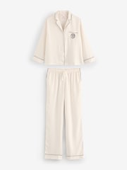 Victoria's Secret White Satin Long Pyjama Set - Image 3 of 7