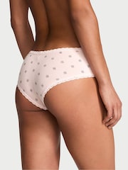 Victoria's Secret Pink Logo Cheeky Cotton Lace Waist Knickers - Image 2 of 3