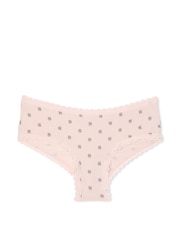 Victoria's Secret Pink Logo Cheeky Cotton Lace Waist Knickers - Image 3 of 3
