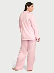 Victoria's Secret Angel Pink Jacquard Satin Long Pyjama Set - Image 2 of 2