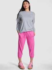 Victoria's Secret PINK Grey Heather Long Sleeve T-Shirt - Image 1 of 4