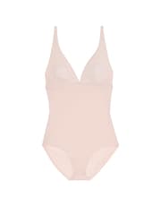Victoria's Secret Glaze Nude Shaping SheerSmoothing™ Plunge Bodysuit - Image 3 of 3