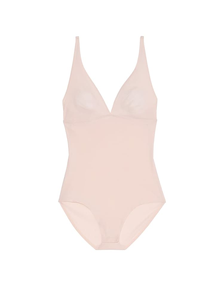 Victoria's Secret Glaze Nude Shaping SheerSmoothing™ Plunge Bodysuit - Image 3 of 3