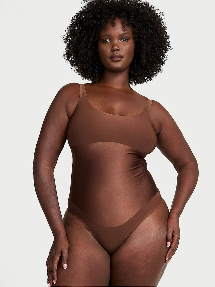 Victoria's Secret Ganache Nude Shaping SmoothingShimmer™ Bodysuit - Image 1 of 3