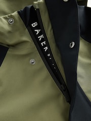 Khaki-Grün/Schwarz - Baker by Ted Baker Shower Resistant Colourblock Coat - Bild 12 von 13