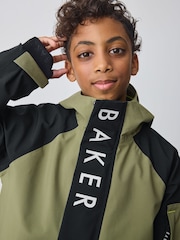 Khaki-Grün/Schwarz - Baker by Ted Baker Shower Resistant Colourblock Coat - Bild 5 von 13