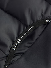 Baker by Ted Baker Shower Resistant Neoprene Padded Black Jacket - Image 11 of 14