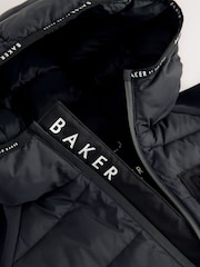 Baker by Ted Baker Shower Resistant Neoprene Padded Black Jacket - Image 12 of 14