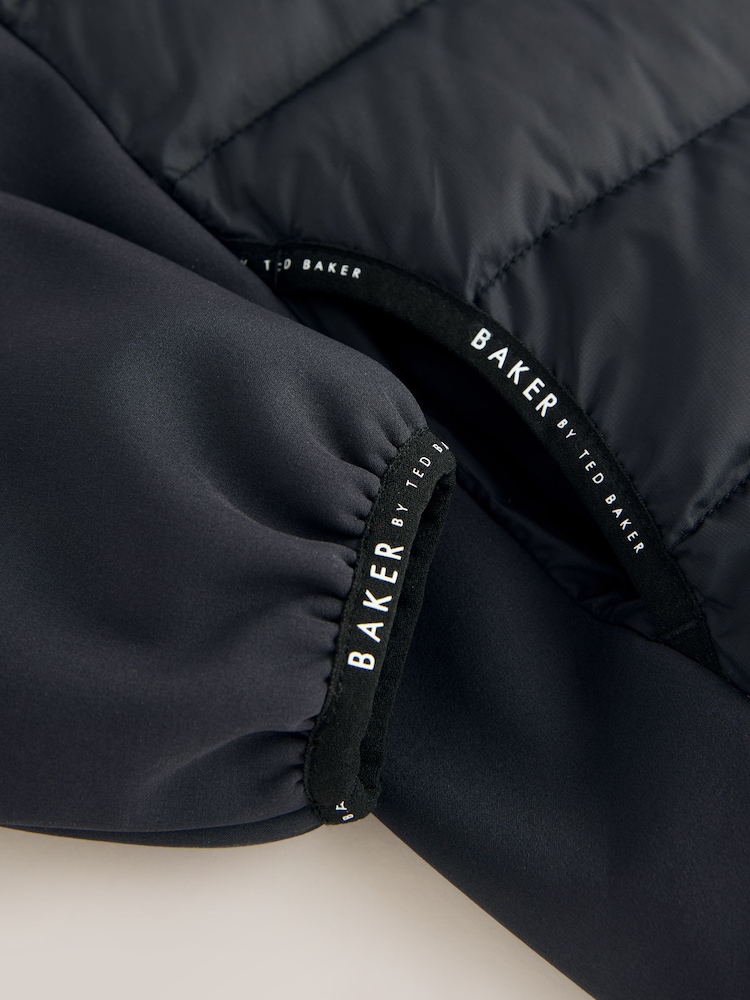Baker by Ted Baker Shower Resistant Neoprene Padded Black Jacket - Image 14 of 14