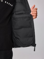 Baker by Ted Baker Shower Resistant Neoprene Padded Black Jacket - Image 7 of 14