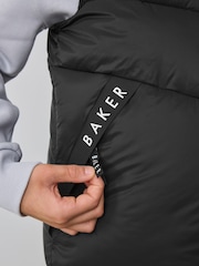 Baker by Ted Baker Shower Resistant Padded Black Gilet - Image 6 of 12