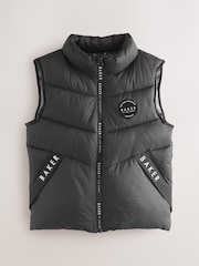 Baker by Ted Baker Shower Resistant Padded Black Gilet - Image 7 of 12