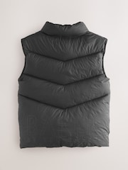 Baker by Ted Baker Shower Resistant Padded Black Gilet - Image 8 of 12