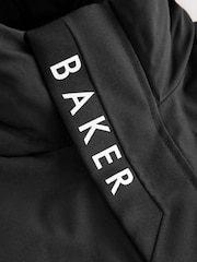Baker by Ted Baker Shower Resistant Padded Bomber Black Coat - Image 14 of 15