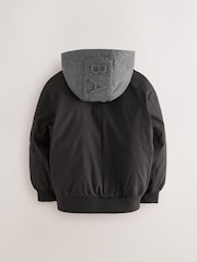 Baker by Ted Baker Shower Resistant Padded Bomber Black Coat - Image 10 of 15
