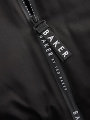 Baker by Ted Baker Shower Resistant Padded Bomber Black Coat - Image 11 of 15