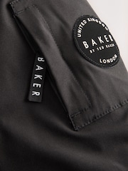 Baker by Ted Baker Shower Resistant Padded Bomber Black Coat - Image 12 of 15
