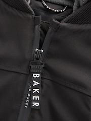 Baker by Ted Baker Shower Resistant Padded Bomber Black Coat - Image 14 of 15