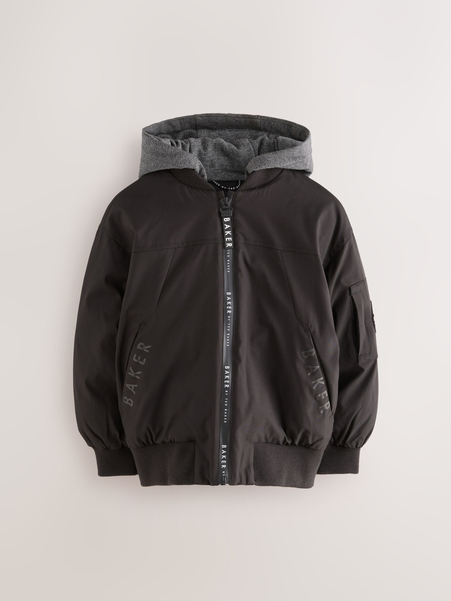 Buy Baker by Ted Baker Shower Resistant Padded Bomber Black Coat