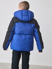 Baker By Ted Baker Shower Resistant Colourblock Padded Jackets - Image 3 of 14