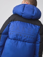 Baker By Ted Baker Shower Resistant Colourblock Padded Jackets - Image 6 of 14