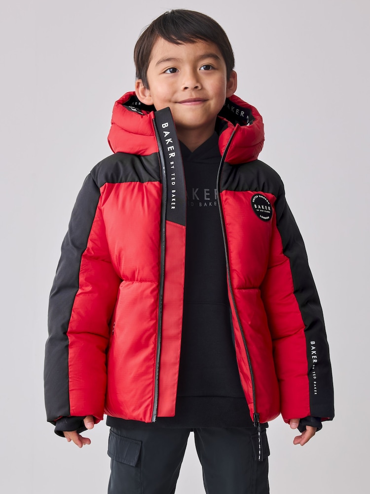Baker By Ted Baker Shower Resistant Colourblock Padded Jackets - Image 2 of 14