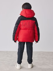 Baker By Ted Baker Shower Resistant Colourblock Padded Jackets - Image 3 of 14