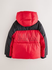 Baker By Ted Baker Shower Resistant Colourblock Padded Jackets - Image 9 of 14