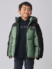 Baker By Ted Baker Shower Resistant Colourblock Padded Jackets - Image 1 of 13