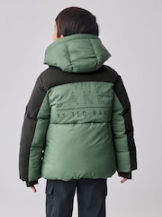 Baker By Ted Baker Shower Resistant Colourblock Padded Jackets - Image 3 of 13