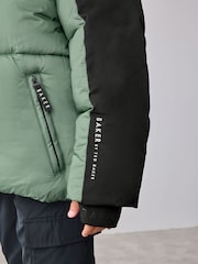Baker By Ted Baker Shower Resistant Colourblock Padded Jackets - Image 4 of 13