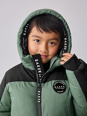 Baker By Ted Baker Shower Resistant Colourblock Padded Jackets - Image 5 of 13