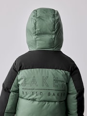 Baker By Ted Baker Shower Resistant Colourblock Padded Jackets - Image 6 of 13