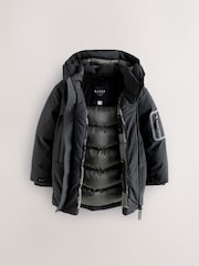 Baker by Ted Baker Shower Resistant Parka Coat - Image 8 of 13
