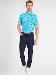 Calvin Klein Golf Cyber Floral Printed Polo Shirt - Image 3 of 7