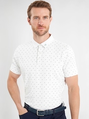 Calvin Klein Golf Riverton White Polo Shirt - Image 1 of 9