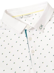 Calvin Klein Golf Riverton White Polo Shirt - Image 7 of 9