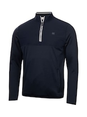 Calvin Klein Golf Blue Atlantic Hybrid Half Zip Sweatshirt - Image 5 of 8