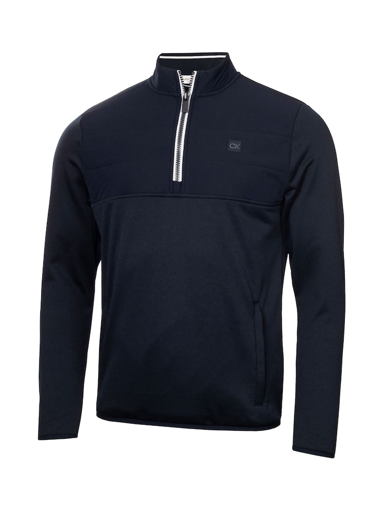 Calvin Klein Golf Blue Atlantic Hybrid Half Zip Sweatshirt - Image 5 of 8