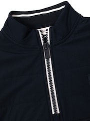 Calvin Klein Golf Blue Atlantic Hybrid Half Zip Sweatshirt - Image 7 of 8