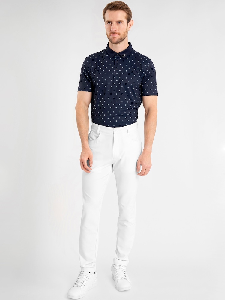 Calvin Klein Golf Blue Riverton Polo Shirt - Image 2 of 7